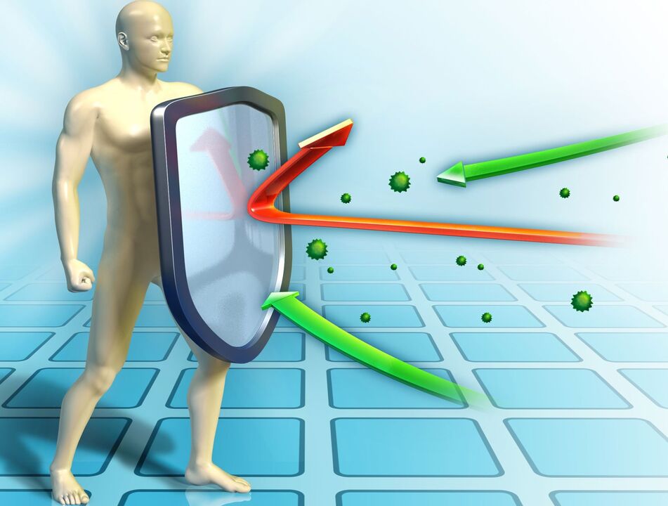 buona immunità per prevenire i vermi